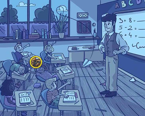 Thử tài thám tử: Học sinh nào giấu kính của thầy giáo?- Ảnh 2.