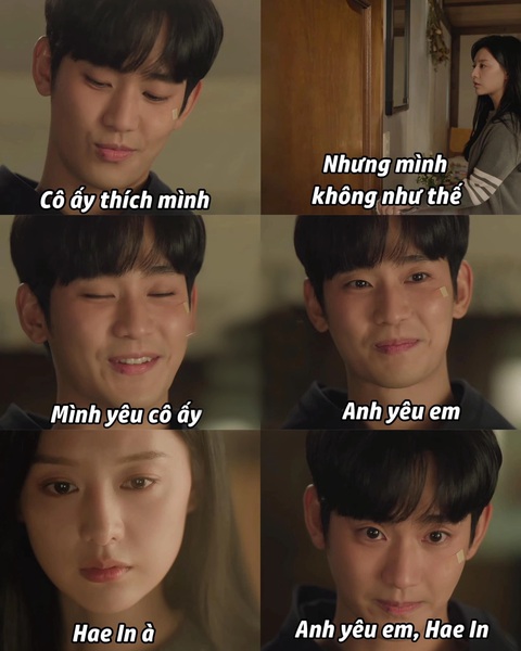 Queen of Tears Khán giả phát cuồng khi nhận ra Kim Soo Hyun hoàn toàn không hề già đi sau 10 năm kể từ cơn sốt Vì sao đưa anh tới. Chỉ cần bỏ tóc mái xuống là trông anh còn trẻ hơn cả thời điểm 10 năm trước.