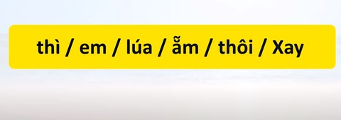 Thử tài tiếng Việt: Sắp xếp các từ sau thành câu có nghĩa (P57)- Ảnh 1. Thử tài tiếng Việt: Sắp xếp các từ sau thành câu có nghĩa (P57)- Ảnh 1.
