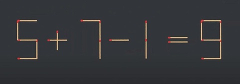 Thử tài IQ: Di chuyển một que diêm để 7+7=7-7 thành phép tính đúng- Ảnh 5. Thử tài IQ: Di chuyển một que diêm để 7+7=7-7 thành phép tính đúng- Ảnh 5.