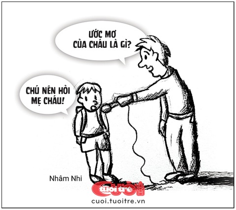 Cuộc thi Vẽ tranh biếm 2024, ai cũng có thể tham gia- Ảnh 1. Biếm họa dự thi của bạn Nguyễn Thị Nhâm (Ninh Bình)