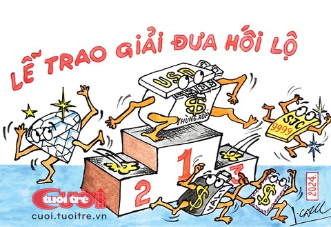 Cuộc thi Vẽ tranh biếm 2024, ai cũng có thể tham gia- Ảnh 4. Tranh dự thi của bạn Trần Cảnh Đức (Bình Dương)
