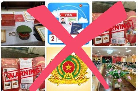 Mạo danh không Trang Cục an ninh mạng tiếp nhận hồ sơ trực tuyến giả mạo