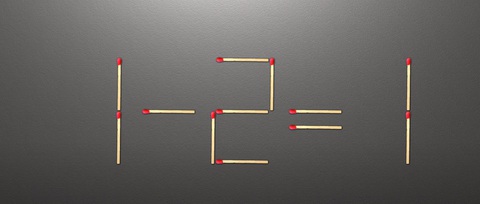 Thử tài IQ: Di chuyển một que diêm để 1-2=1 thành phép tính đúng- Ảnh 1.