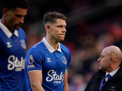 Tin tức thể thao sáng 9-4: Benzema ghi bàn đầu tiên sau 115 ngày, đưa Al Ittihad vào chung kết- Ảnh 2. Everton đang cách khu vực rớt hạng chỉ có 2 điểm - Ảnh: Getty