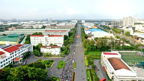 Bản đồ thực thi thể chế: Công cụ Theo kết quả chuyển đổi số năm 2023, Ban quản lý KCX-KCN TP.HCM dẫn đầu khối sở ngành. Trong ảnh: Khu chế xuất Tân Thuận, quận 7, TP.HCM - Ảnh: TỰ TRUNG