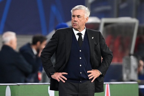 HLV Ancelotti chỉ trích các cầu thủ sau trận hòa Bayern- Ảnh 2. HLV Ancelotti không hài lòng với màn trình diễn của các học trò - Ảnh: Getty