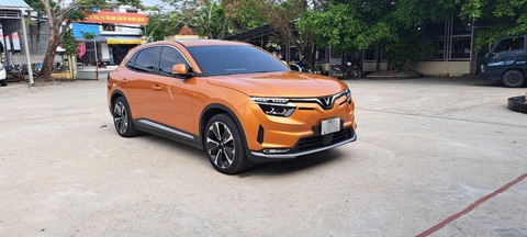 Chủ xe VinFast VF 8 tự dán tem kỷ niệm chiến thắng lịch sử- Ảnh 4. Anh Định ưng xe ngay sau khi được lái thử - Ảnh: NVCC