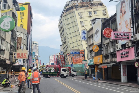 Đài Loan vừa hứng chịu trận động đất lớn trong tháng 4 - Ảnh: AFP Đài Loan vừa hứng chịu trận động đất lớn trong tháng 4 vừa qua - Ảnh: AFP