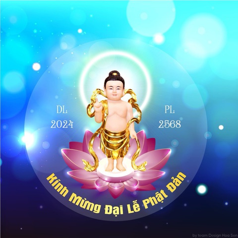 Thay avatar, thi viết mừng Đại lễ Phật đản- Ảnh 2. Hình đại diện avatar do nhóm thiết kế Hoa Sen thực hiện