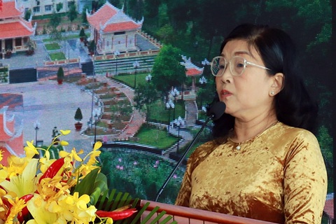 Chủ tịch UBND huyện Trảng Bom xin nghỉ việc sau khi bị kỷ luật vụ xây không phép 500 căn nhà- Ảnh 1. Bà Vũ Thị Minh Châu - chủ tịch UBND huyện Trảng Bom, Đồng Nai - có đơn xin nghỉ việc vì