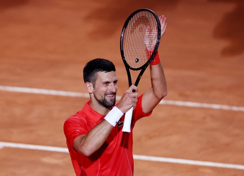 Tin tức thể thao sáng 11-5: Djokovic ra quân thắng lợi ở Rome Masters- Ảnh 1. Djokovic khởi đầu suôn sẻ ở Rome Masters - Ảnh: REUTERS