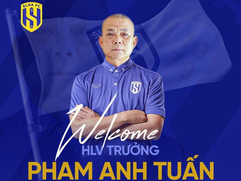 CLB Sông Lam Nghệ An thay HLV trong đêm- Ảnh 1. CLB Sông Lam Nghệ An thông báo HLV trưởng mới là ông Phạm Anh Tuấn - Ảnh: SLNA FC