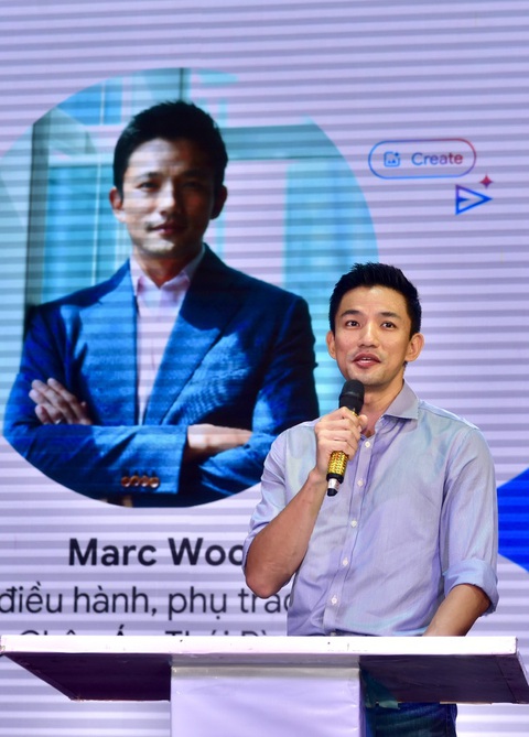 Google đồng hành Việt Nam phát triển AI- Ảnh 2. Ông Marc Woo, gIám đốc điều hành, phụ trách Google châu Á - Thái Bình Dương phât biểu - Ảnh: T.T.D.
