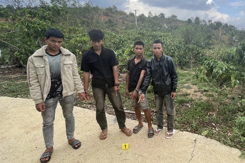 Khởi tố 6 con nghiện bắt giữ, dùng dao nung nóng gí phỏng người 1 thiếu niên- Ảnh 2. Nhóm con nghiện tổ chức hành hạ K'Su ở vườn cà phê - Ảnh: PHẠM NGÂN