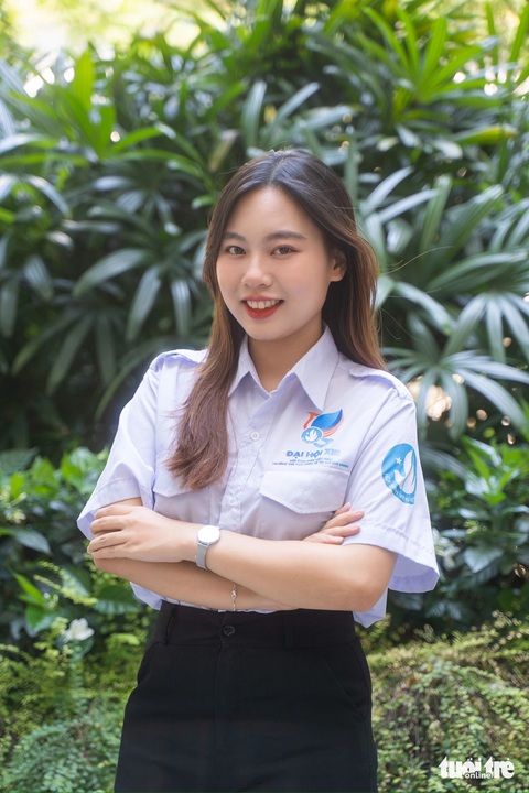 Muốn học Bác một cách tự nhiên nhất- Ảnh 2. Phó chủ tịch Hội Sinh viên Việt Nam Đại học Kinh tế TP.HCM Nguyễn Võ Kim Ngân - Ảnh: C.T.