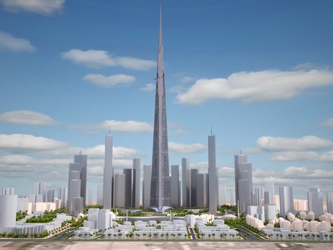 Saudi Arabia tái khởi động dự án tháp cao nhất thế giới- Ảnh 1. Tháp Jeddah (giữa) nếu hoàn thành sẽ chính thức trở thành tòa nhà cao nhất thế giới - Ảnh: REAL ESTATE GURU
