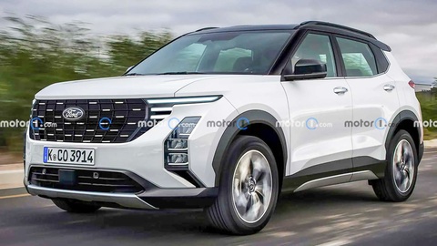 Ford EcoSport sắp trở lại cuộc đua SUV cỡ nhỏ, thêm bản chạy điện và hybrid- Ảnh 2. Phác họa thiết kế Ford EcoSport mới dựa trên ảnh bản quyền trên - Ảnh: Motor1