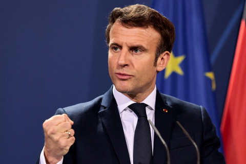 Tổng thống Pháp dự báo thảm cảnh của châu Âu nếu Nga thắng Ukraine- Ảnh 1. Tổng thống Pháp Emmanuel Macron - Ảnh: REUTERS