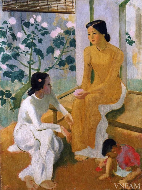 Tác phẩm Hai thiếu nữ và em bé của họa sĩ Tô Ngọc Vân, bảo vật quốc gia - Ảnh: Bảo tàng Mỹ thuật Việt Nam Tác phẩm Hai thiếu nữ và em bé của họa sĩ Tô Ngọc Vân, bảo vật quốc gia - Ảnh: Bảo tàng Mỹ thuật Việt Nam