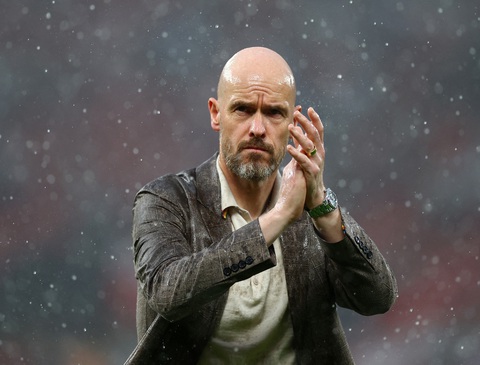 HLV Ten Hag ví dẫn dắt Man United như 'bơi dưới nước mà bị trói tay'- Ảnh 1. HLV Erik Ten Hag tự tin dù Man United thất bại trước Arsenal - Ảnh: REUTERS