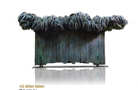 Tác phẩm điêu khắc sắt Mưa mùa hạ của Vũ Bình Minh giải ba Festival Mỹ thuật trẻ năm 2017 Tác phẩm điêu khắc sắt Mưa mùa hạ của Vũ Bình Minh - giải ba Festival Mỹ thuật trẻ năm 2017