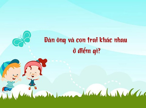 Câu đố hack não: Đàn ông và con trai khác nhau ở điểm gì?- Ảnh 1. Câu đố hack não: Đàn ông và con trai khác nhau ở điểm gì?- Ảnh 1.