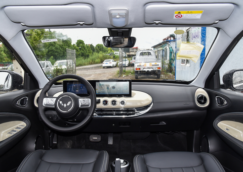 Wuling Bingo EV sắp bán tại Việt Nam, giá khó dưới 500 triệu đồng- Ảnh 5. Nội thất theo hướng tối giản mà hiện đại - Ảnh: China Crunch