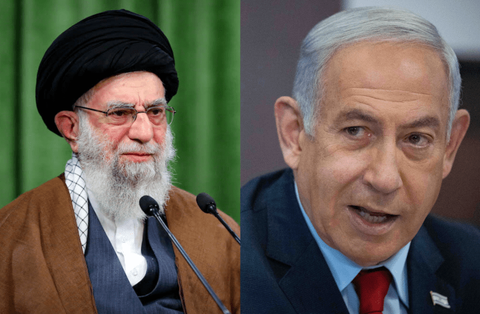 Iran nói sẽ tạo bom hạt nhân nếu bị Israel đe dọa, Mỹ lên tiếng- Ảnh 1. Lãnh tụ tối cao Iran Ali Khamenei (trái) và Thủ tướng Israel Benjamin Netanyahu - Ảnh: REUTERS