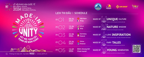 Chọn điểm ngắm pháo hoa quốc tế DIFF 2024 tại Đà Nẵng- Ảnh 1. Lịch biểu diễn lễ hội pháo hoa quốc tế Đà Nẵng - Ảnh: DIFF