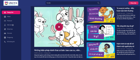 Website giáo dục giới tính cho bạn trẻ Việt Nam được Úc tài trợ- Ảnh 1. Giao diện trang website về giáo dục giới tính vừa được ra mắt - Ảnh: CHỤP MÀN HÌNH