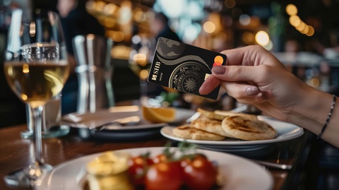 Nâng tầm đẳng cấp ẩm thực chỉ bằng chiếc thẻ của SHB- Ảnh 1. Thẻ SHB Mastercard World giúp khách hàng thưởng thức bữa tiệc sang trọng, đẳng cấp - Ảnh: SHB