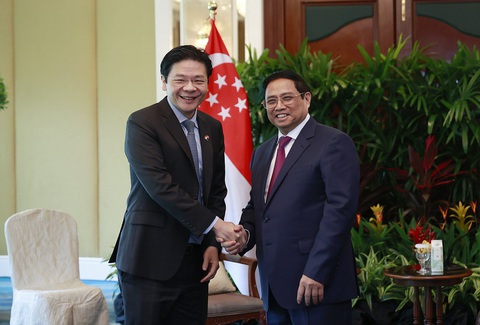 Thủ tướng Phạm Minh Chính gặp ông Hoàng Tuần Tài vào tháng 2-2023 khi ông Hoàng đương là phó thủ tướng Singapore - Ảnh: VGP Thủ tướng Việt Nam Phạm Minh Chính gặp ông Hoàng Tuần Tài vào tháng 2-2023 khi ông Hoàng đương là phó thủ tướng Singapore - Ảnh: VGP