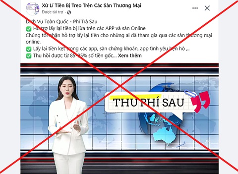Hình ảnh từ một video mạo danh cho rằng: “Bộ Tài chính kết hợp với văn phòng luật hướng dẫn chế độ xử lý hồ sơ, kiểm tra thu hồi vốn giúp người dân” - Ảnh: N.MINH Hình ảnh từ một video mạo danh cho rằng: “Bộ Tài chính kết hợp với văn phòng luật hướng dẫn chế độ xử lý hồ sơ, kiểm tra thu hồi vốn giúp người dân” - Ảnh: N.MINH
