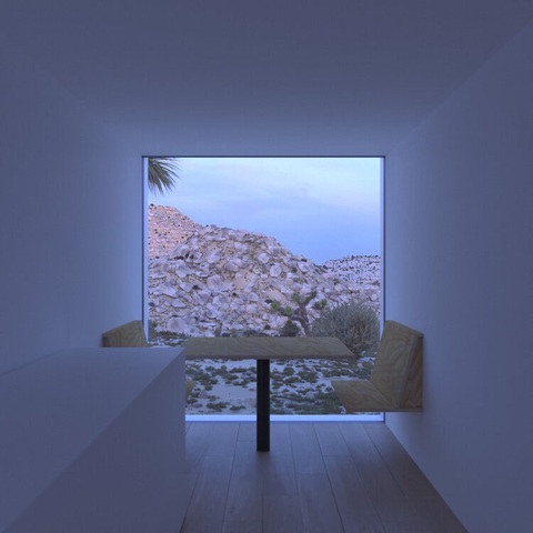 Góc nhìn từ bếp ra không gian ngoài trời - Ảnh: Whitaker Studio