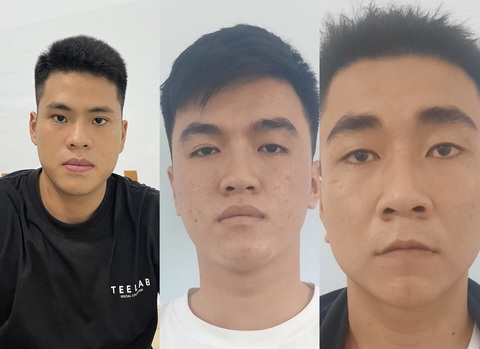 Vụ 2 nhóm côn đồ hỗn chiến trong đêm, 1 người chết: Mâu thuẫn từ vũ trường- Ảnh 1. 3 nghi phạm liên quan vụ hỗn chiến - Ảnh: H.B.