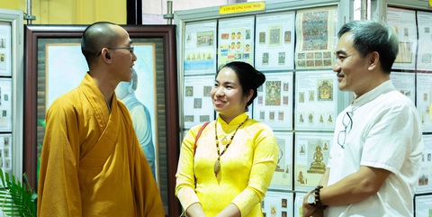 Đại đức Thích Thị Vinh - trụ trì chùa Bửu Đà - mong triển lãm mang đến cho người xem nhiều thông tin thú vị - Ảnh: Lê Minh chùa Bửu Đà Đại đức Thích Thị Vinh - trụ trì chùa Bửu Đà - mong triển lãm mang đến cho người xem nhiều thông tin thú vị - Ảnh: Lê Minh chùa Bửu Đà