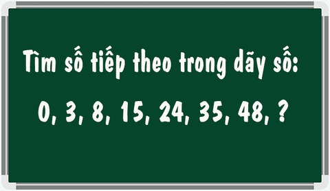 Câu đố IQ: Số tiếp theo trong dãy số là số nào?- Ảnh 1. Câu đố IQ: Số tiếp theo trong dãy số là số nào?- Ảnh 1.