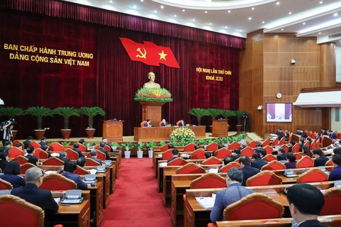 Tổng bí thư Nguyễn Phú Trọng phát biểu khai mạc Hội nghị Trung ương 9- Ảnh 4. Quang cảnh hội nghị - Ảnh: NHẬT BẮC