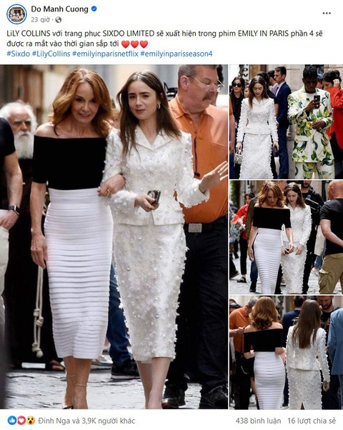 LiLy Collins khoe vẻ thanh lịch trong chiếc váy đến từ NTK Đỗ Mạnh Cường LiLy Collins khoe vẻ thanh lịch trong chiếc váy đến từ nhà thiết kế Đỗ Mạnh Cường