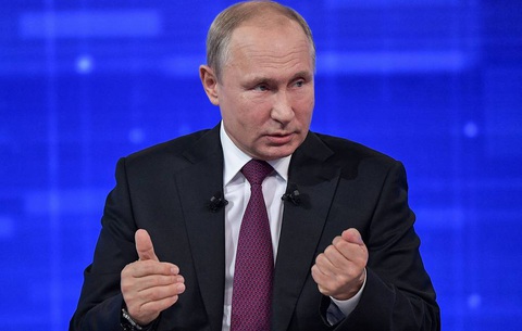 Ông Putin phẫn nộ vụ thủ tướng Slovakia bị ám sát- Ảnh 1. Tổng thống Nga Vladimir Putin - Ảnh: TASS