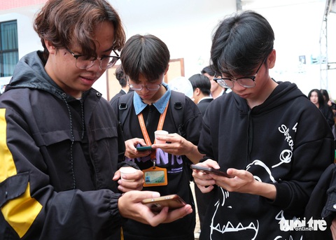 Trường đại học Đà Lạt lập cổng thông tin việc làm- Ảnh 2. Sinh viên tìm thông tin tuyển dụng từ cổng thông tin việc làm của Trường đại học Đà Lạt - Ảnh: M.V.
