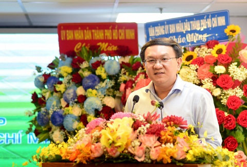 'Ngôi nhà chung' của báo chí TP.HCM kỷ niệm 5 năm thành lập- Ảnh 4. Ông Lâm Đình Thắng - giám đốc Sở Thông tin và Truyền thông TP.HCM, phát biểu tại hội nghị - Ảnh: Q.H