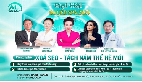 TP.HCM: Phát hiện đại hội da liễu spa không phép đang quảng cáo mỹ phẩm- Ảnh 3. Hình ảnh quảng cáo “Đại hội da liễu spa 2024” trên trang mạng xã hội Facebook - Ảnh: Thanh tra Sở Y tế TP.HCM cung cấp