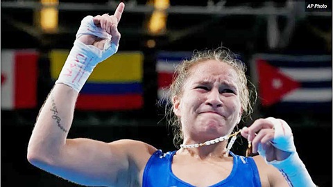 Hành trình khó khăn đến Olympic- Ảnh 1. Nữ võ sĩ Mỹ Jennifer Lozano gặp nhiều khó khăn về tài chính trên con đường đến với Olympic Paris 2024 - Ảnh: AP