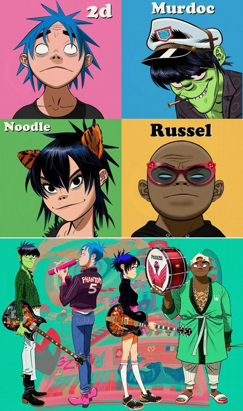 Gorillaz, ban nhạc ảo thành công với hoạt hình âm nhạc- Ảnh 1. Gorillaz, ban nhạc ảo thành công với hoạt hình âm nhạc- Ảnh 1.