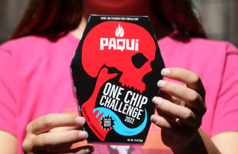 Một loại snack siêu cay của Paqui - Ảnh: MEDIANEWS GROUP/THE MERCURY NEWS Một loại snack siêu cay của Paqui - Ảnh: MEDIANEWS GROUP/THE MERCURY NEWS