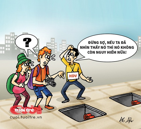 Chúng tôi xin lỗi về sự bất tiện 'đáng sợ' này!- Ảnh 1. Du khách nước ngoài cũng có thể bị