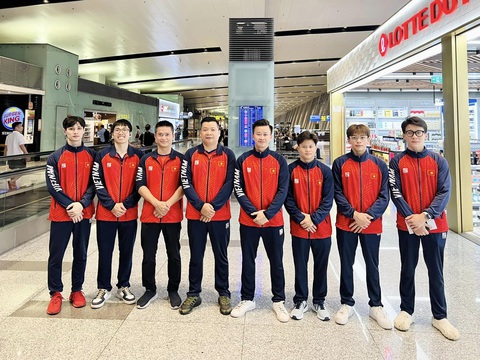 Thành phần đội tuyển thể dục dụng cụ Việt Nam dự Giải vô địch châu Á 2024 - Ảnh: TRƯƠNG MINH SANG Thành phần đội tuyển thể dục dụng cụ Việt Nam dự Giải vô địch châu Á 2024 - Ảnh: TRƯƠNG MINH SANG