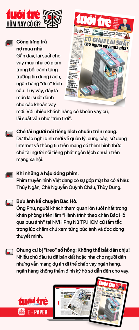 Tin tức sáng 19-5: Doanh nghiệp hưởng lợi khi Mỹ công nhận Việt Nam là 'nền kinh tế thị trường'?- Ảnh 4. Tin tức chính trên Tuổi Trẻ nhật báo hôm nay 19-5. Để đọc Tuổi Trẻ báo in phiên bản E-paper, mời bạn đăng ký Tuổi Trẻ Sao TẠI ĐÂY